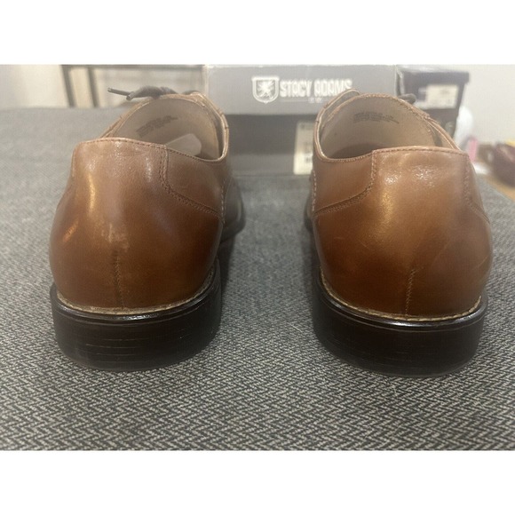 Stacy Adams Corrado Cognac Bike Toe Lace Up Oxford Style Shoes Men’s Size 11 M - Picture 6 of 16